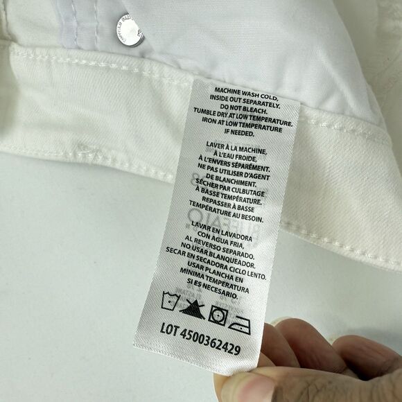 Buffalo David Bitton Jeans Womens 6/28 White Mid-Rise Stretch Soft Ankle Grazer - Picture 16 of 16